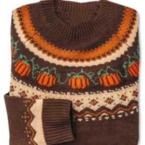 Kiel James Patrick Cozy Cabin pumpkin sweater 🎃 Sz S